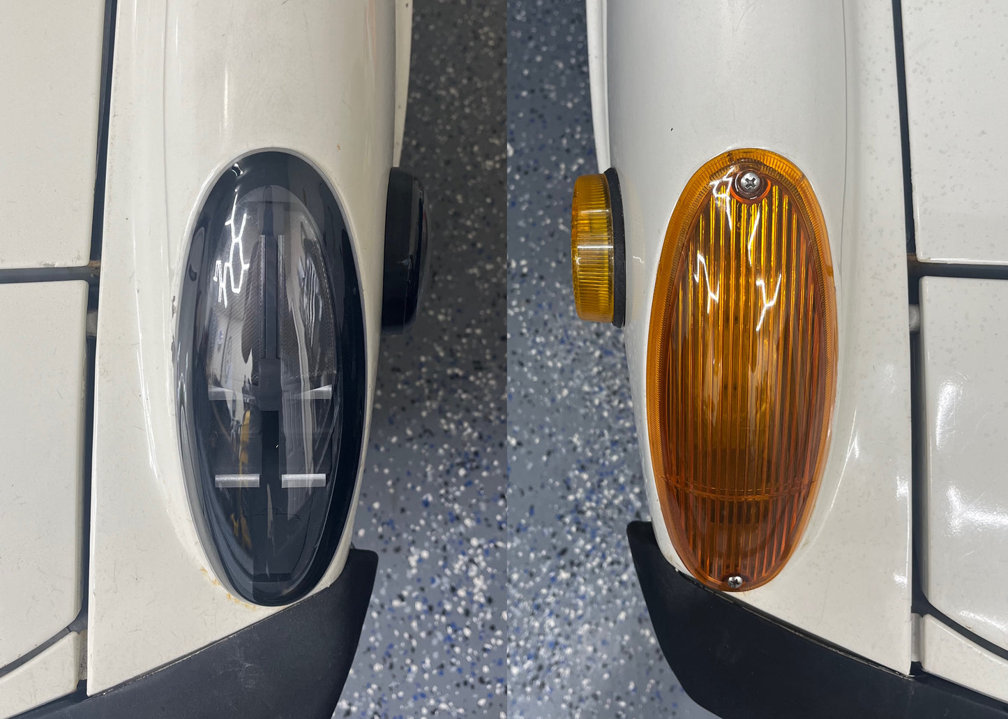 Custom-Modern Front Side Markers for Porsche 914