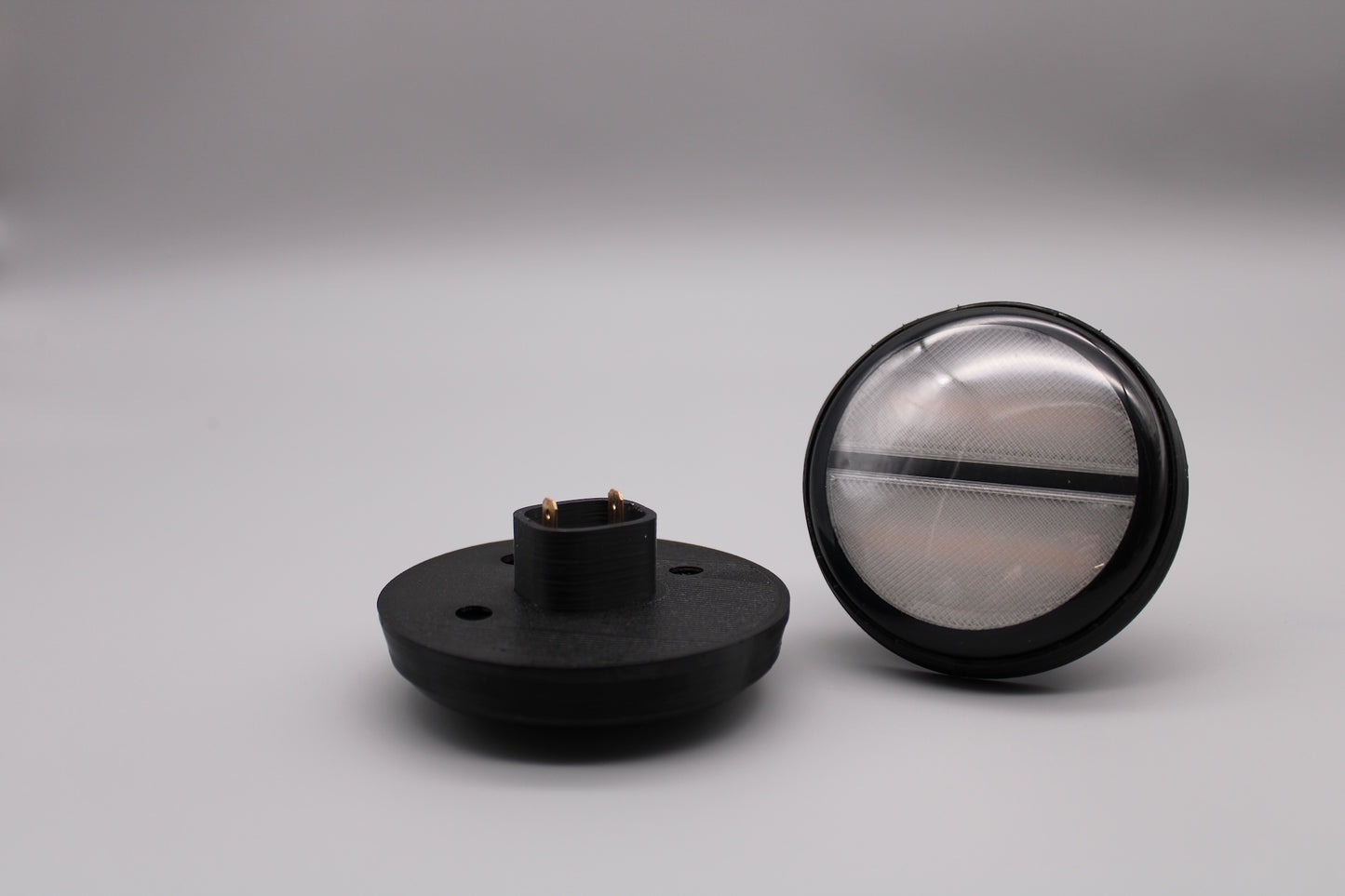 Custom-Modern Black Headlight & Side Marker Bundle