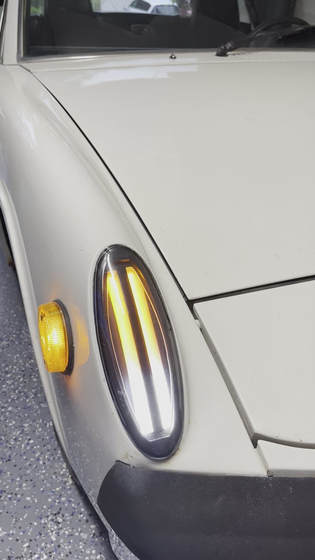 Custom Porsche 914 LED Front Turn Signals 3dgauto